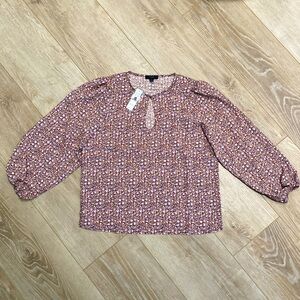 NWT J. Crew Floral Top Small